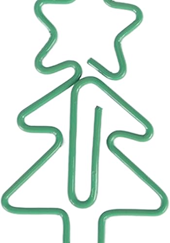 Miniatura 8 de 100 clips de papel elegantes, árbol de Navidad, antideslizantes, multiusos, lindos clips de papel para el hogar, la escuela y la oficina