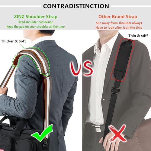 Image of ZINZ Bag Shoulder Strap, Padded Adjustable Shoulder Strap Replacement