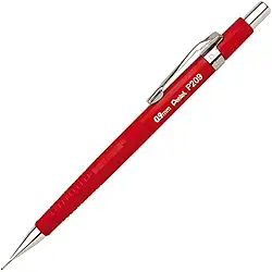 Lapiseira Sharp P200 Pentel 0.9mm Vermelho