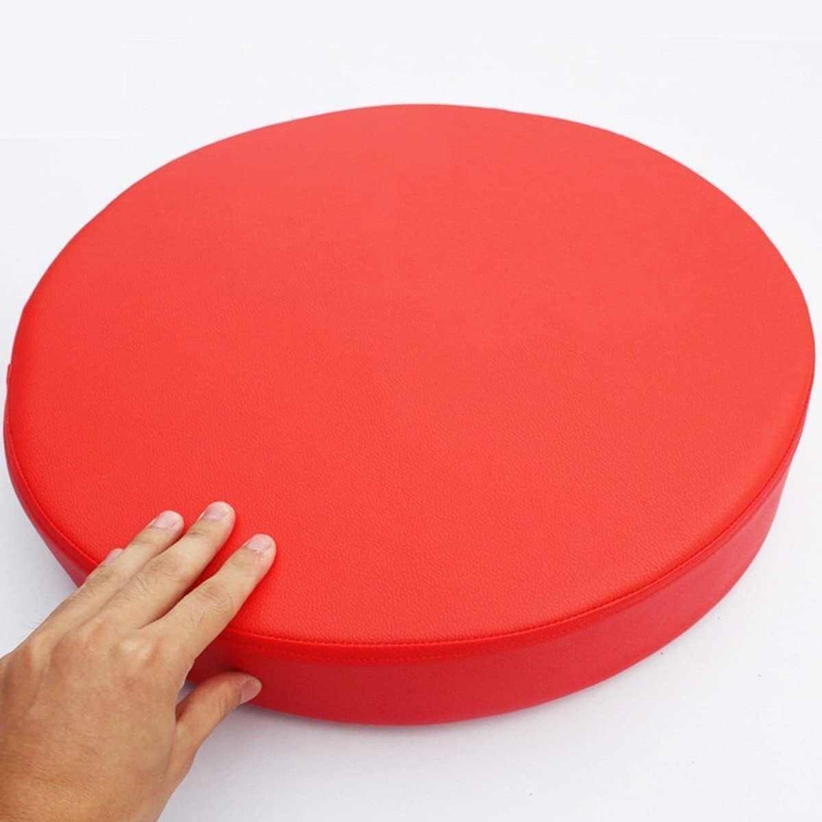 BUAOGDVG Round Kitchen Chair Cushion, Waterproof Outdoor Seat Cushions, 35/40/45/50cm Removable Washable for Dining Room Chair, Office, Garden, Outdoor, Indoor(H,25x8cm/10x3in)