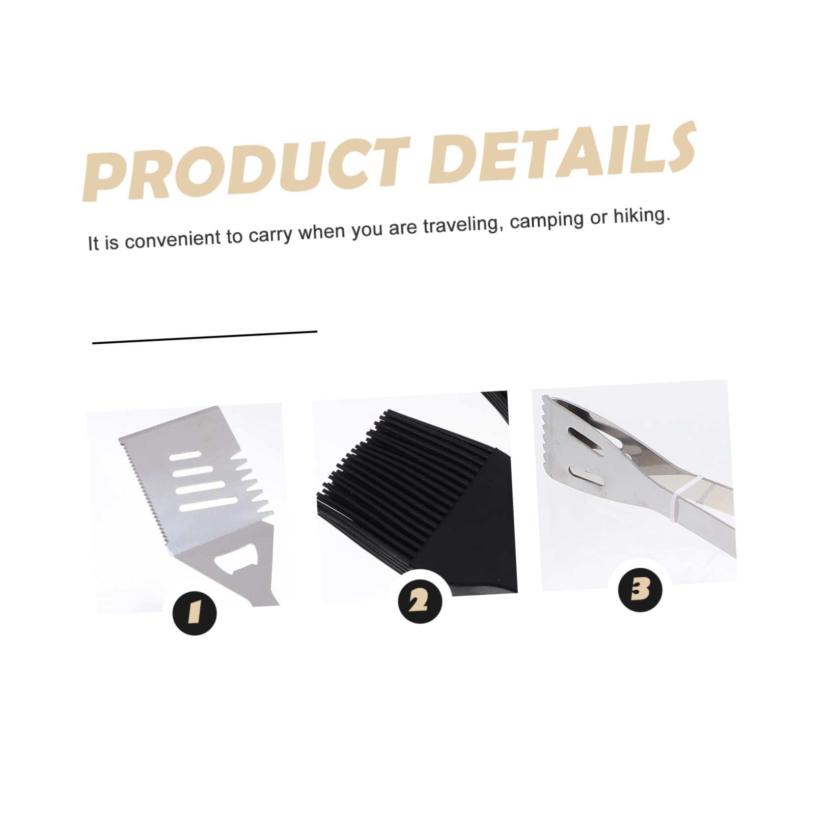 UPKOCH Attrezzi Barbecue in Acciaio Resistenti Per Esterni Utensili Portatili Per Grigliata e Bbq Borsa Organizer Per Picnic e Campeggio Nero