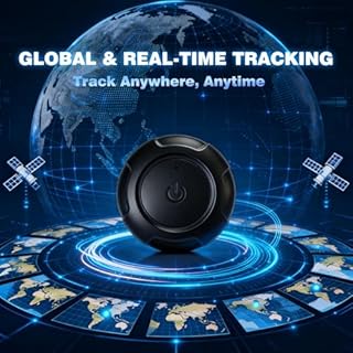 GPS Tracker for Vehicles,Car GPS Tracker Portable Real Time Magnetic GPS Tracking Device, Full Global Coverage Location Tracker for Car,kids,dogs,Trucks/Person. No Subscription Required/No Monthly Fee