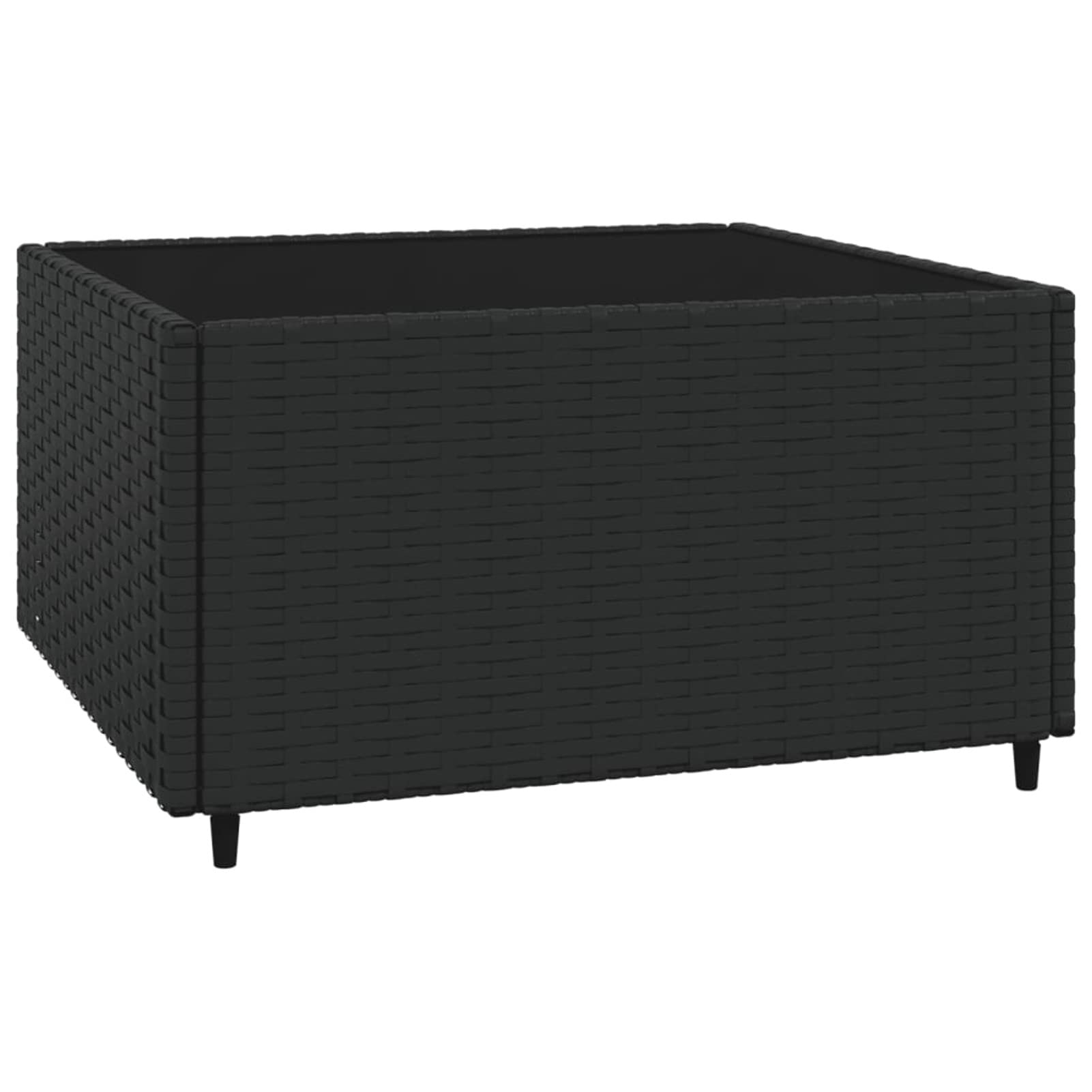 319779 Set Divani da Giardino 3 pz con Cuscini Nero in Polyrattan Testata in Legno,Testata Letto Matrimoniale Muebles Dormitorio Spalliera Letto Testiere per Letto Matrimoniale