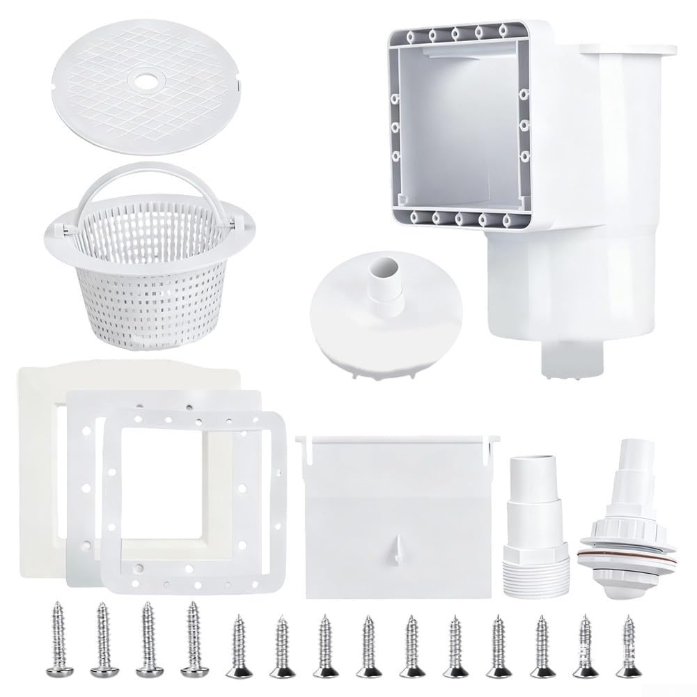 SP1091LX - Kit de espumador de piscina sobre el suelo de repuesto para montaje en pared para piscinas inflables con marco de acero, 32 x 24 cm