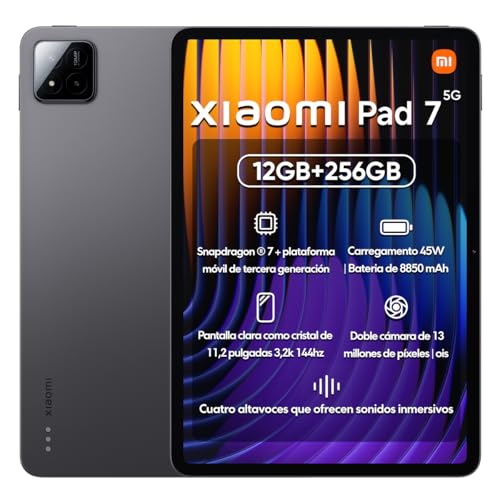 Image of XIAOMI Pad 7 Ai WiFi Version Global (No Calls or Text) 11.2 inches 3.2K 144Hz 8850mAh Bluetooth 5.4 Four Speakers 13 Mp Model 2410CRP4CG (Gray, 256GB + 12GB)