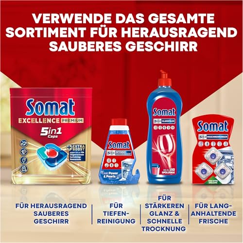 Somat 5in1 Geschirrspüler Deo Zitrone & Orange (bis zu 65 Spülgänge), Spülmaschinen Deo zur Geruchsneutralisierung für hygienische Frische und einen lebensmittelsicheren Geschirrspüler Duft 6