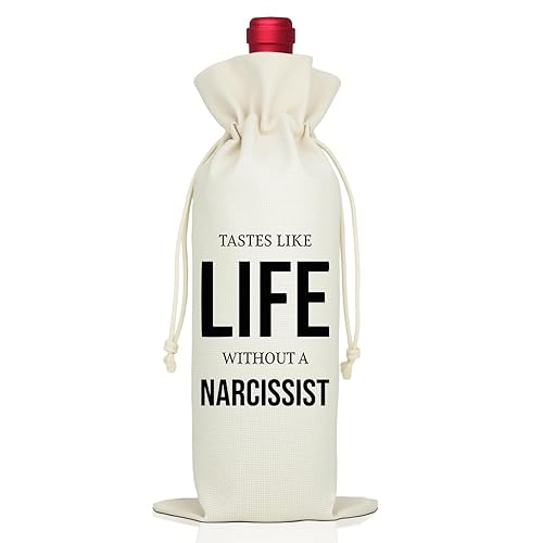 Tastes Like Life Without A Anarcissist Wine Champagne Gifts Bag,