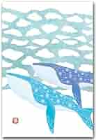 くじらカード Amazon | 和道楽 ポストカードくじら おしゃれな絵葉書 1枚