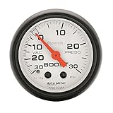 Auto Meter 5703 Phantom Mechanical Boost/Vacuum Gauge,2.3125 in.