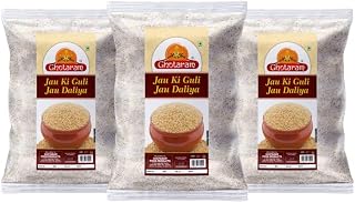Ghotaram Organics Jau Ka Dalia, Guli, Barley Dalia , Dalia Barli Arisi, JAU GULI DALIYA, JAU KA DALIYA, BARLEY DALIYA (PORRIDGE), Barley Porridge, Barley Dalia, Jau Ki Guli -720g(pac 3x 240g)