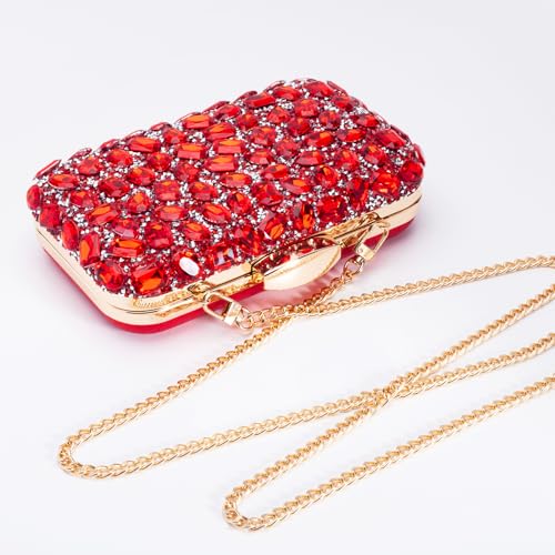 Image of Gemstone Clutch Purse, Rhinestone Purse | Evening Clutch for Women Wedding Party, Crystal Evening Bag for Women Evening