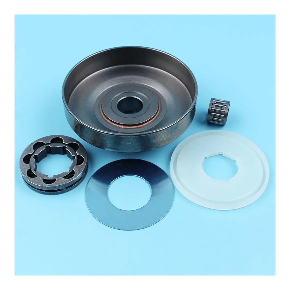 Kit de Cubierta Antipolvo for arandela de Tambor de Embrague, Compatible con cojinete de Jaula de Agujas de Motosierra 61, 66, 162, 266, 268 y 272