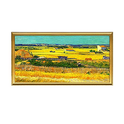 Diamond painting champ de blé doré 40x80cm avec kit complet de broderie diamant 5D
