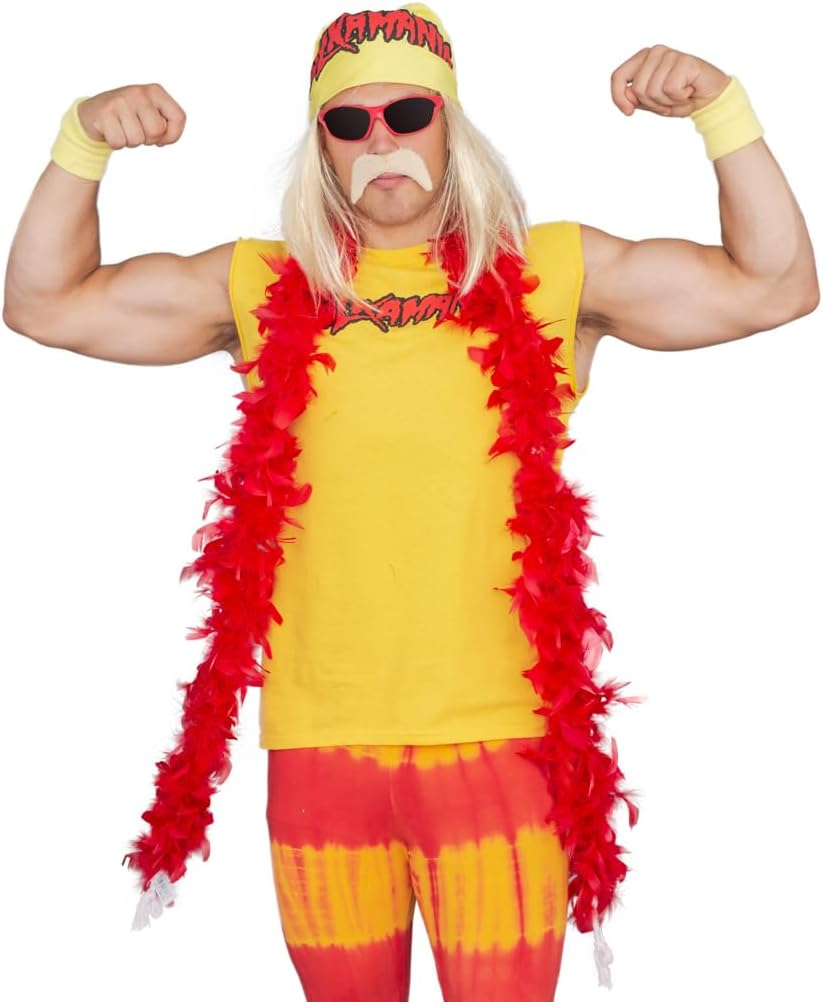 Hogan Wrestler Deluxe Complete Set Adult Halloween Costume Cosplay - Image 2