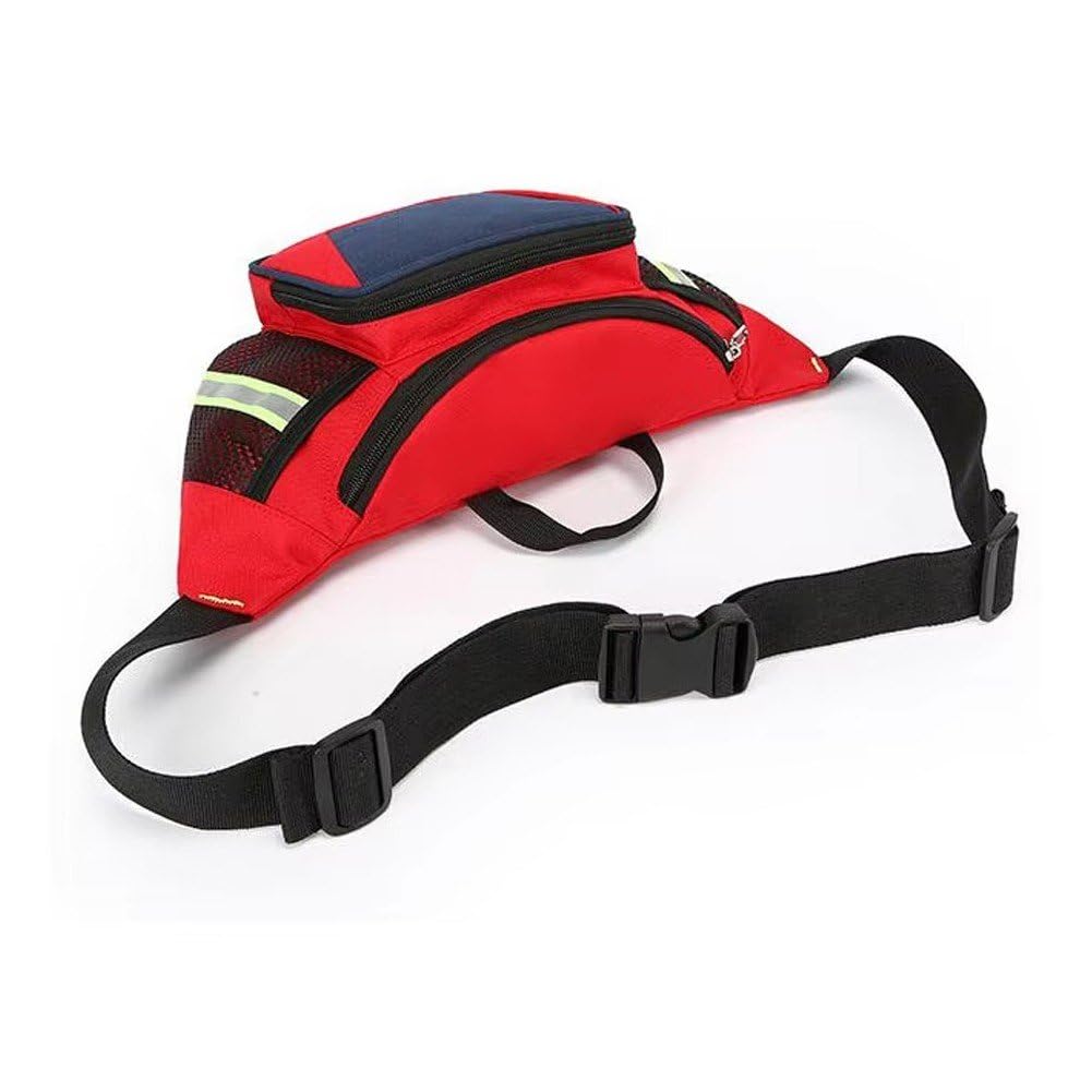 Riñonera De Primeros Auxilios, Bolsas Vacías De Primeros Auxilios, Riñonera Salvavidas, Bolsa Médica Portátil, Bolsa De Trauma con Tira Reflectante para Senderismo
