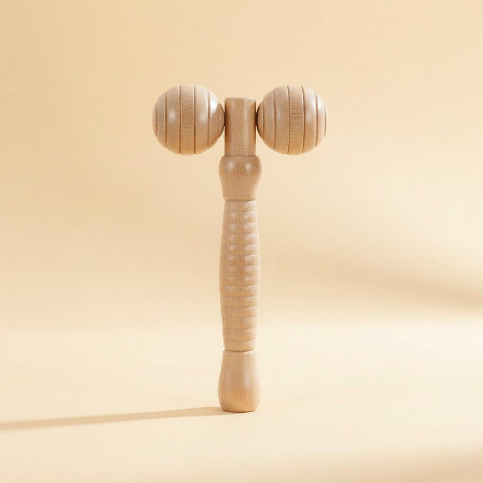 6 Rodillos de Masaje Manuales de Madera Portátiles para Relajar Los Músculos Del Cuerpo, Ideales para Viajes, La Oficina Y El Gimnasio, 5 piezas