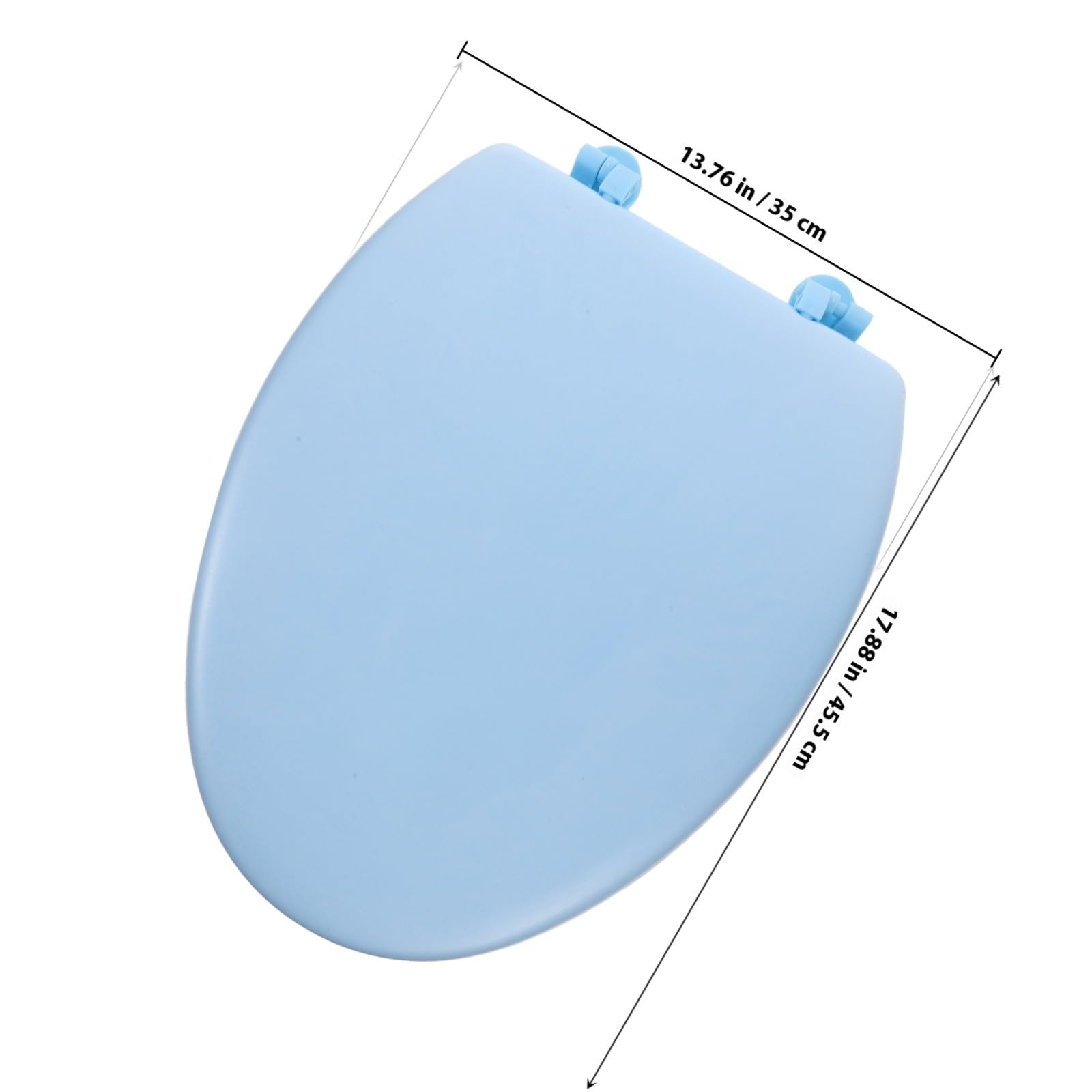 SOLUSTRE Gepolsterter Schaumstoff Toilettensitz mit V Förmigem Boden Langlebiger Ersatz Toilettensitz für Badezimmer und Öffentliche Toiletten Abnehmbarer Toilettensitzbezug