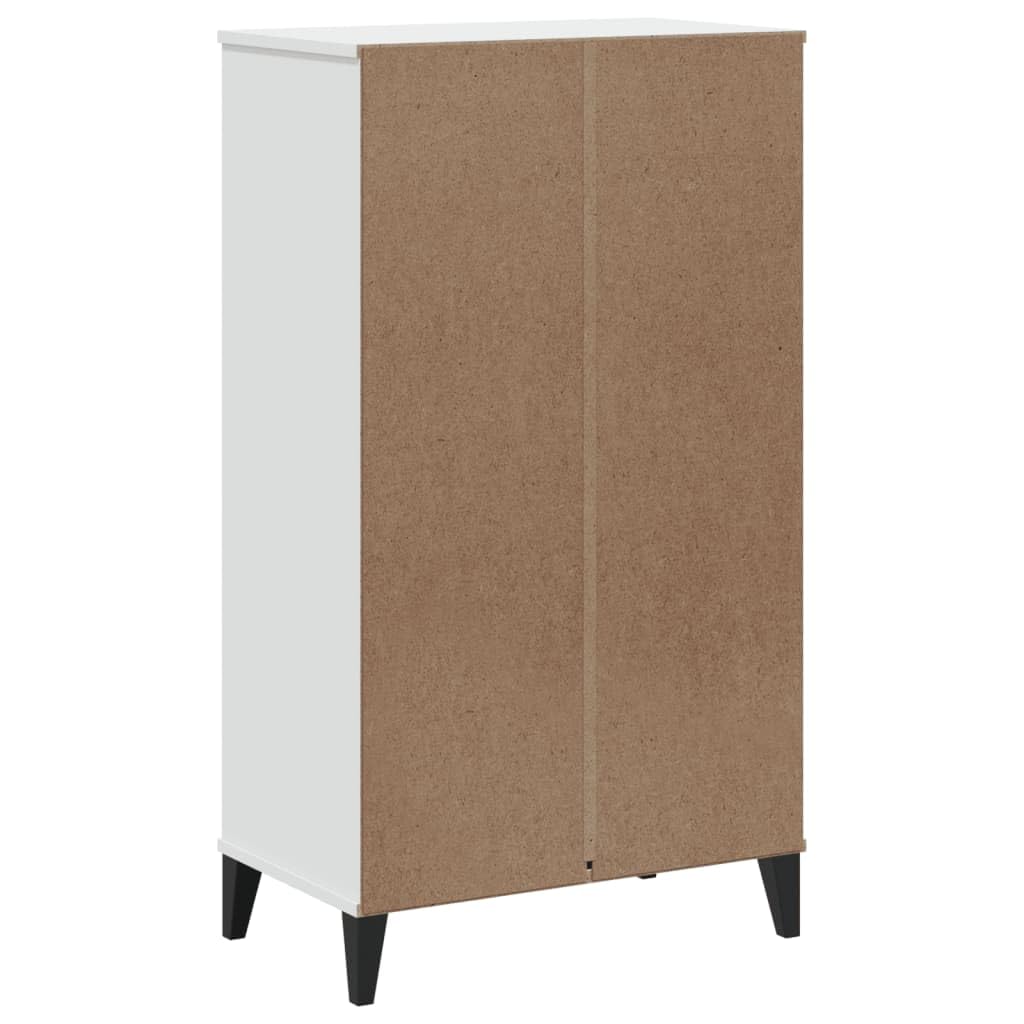 Scarpiera VIKEN bianco, materiale in legno, 60 x 35 x 107 cm, organizer sottile per scarpe per ingresso, contenitore nascosto fino a 8 paia di scarpe