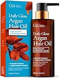 Gya Labs Daily Gloss Argan Oil - 3.4 Fl Oz - for Frizzy, Damaged & Color- Hair - Strengthening, Shine & Protection
