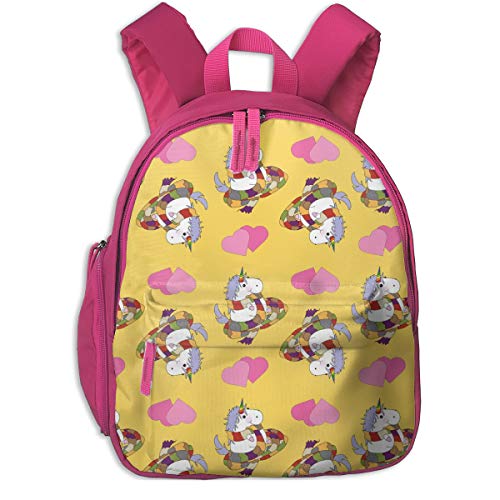 Mochila Infantil niña Caja policial Unicornio con Bufanda Yellow 4802: costumewrangler