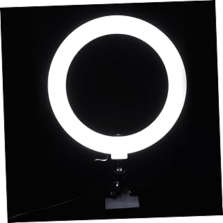 Hemobllo Computer Fill Light Tripod Ring Light Electronic Live Stream Light Tripod Makeup Light Live Streaming Ring Light PC LED Ring Lamp Fill Lamp with Clamp Fill Lamp with Clip Desktop