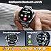 Smartwatch Herren 1000 mAh Akku/1,52" HD Touchscreen, mit Bluetooth Anrufe/110+ Sportmodi/24H Herzfrequenz/IP68 Wasserdicht/Schlafmonitor, Schrittzähler Fitnessuhr für Android iOS (Stahlband)