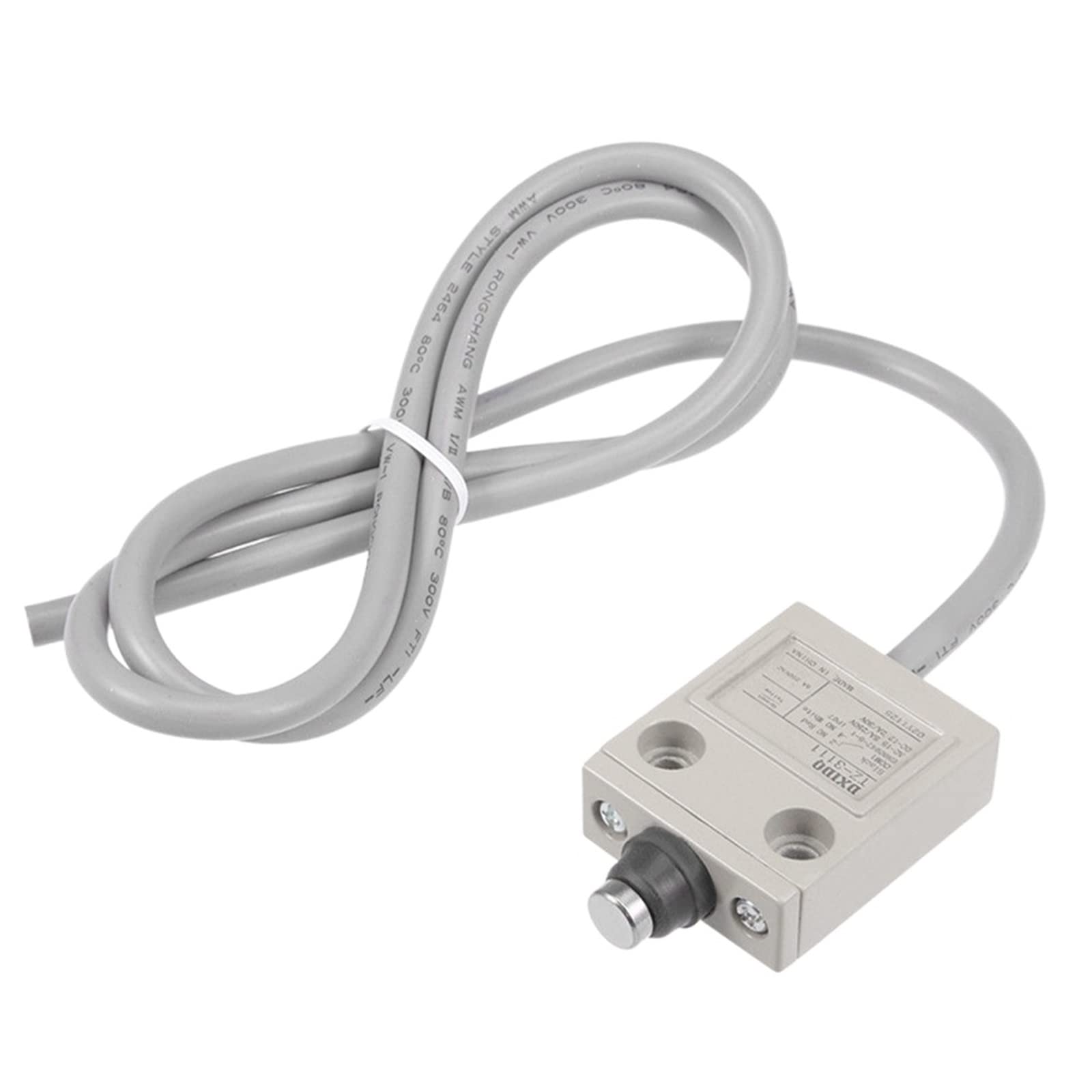 JJHQOKYNA 1Pcs TZ-3111 Plunger Limit Switch Momentary Compact Prewired 1NC+1NOO