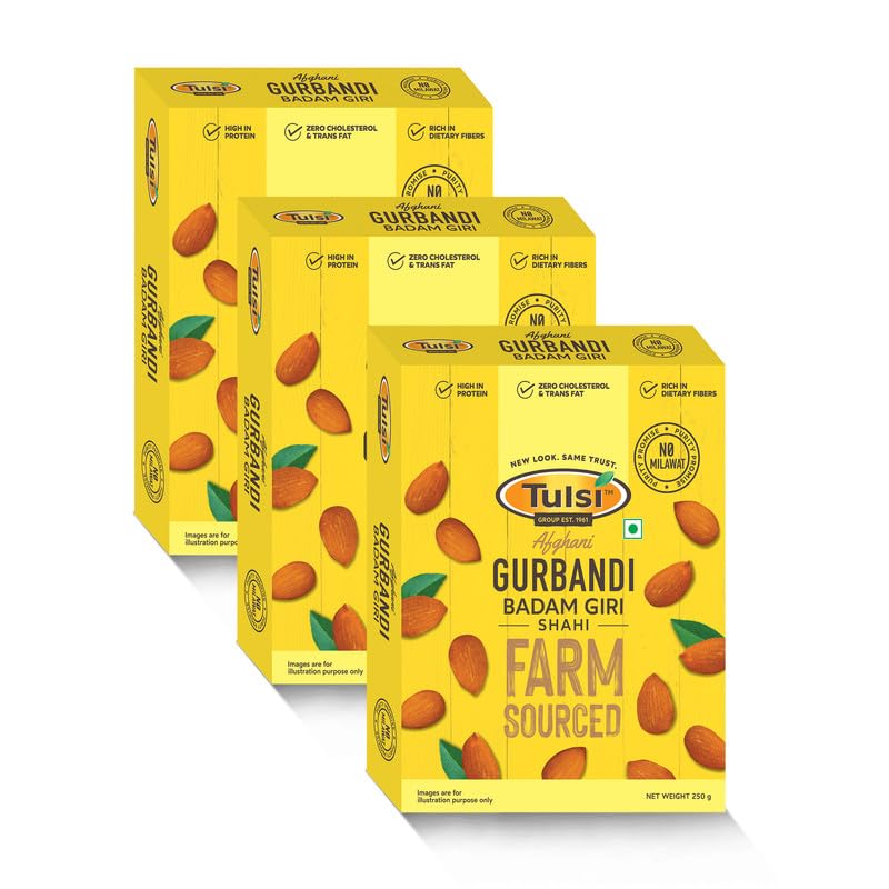 See full amazon price history chart for Tulsi Badam Giri Gurbandi Shahi Raw Almonds 750g (250g x 3) Tulsi Badam Giri Gurbandi Shahi Raw Almonds 750g (250g x 3) (B0CLVKXBQ5) Amazon Price History, Amazon Price Tracker