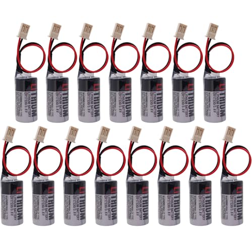 LINHUPAK (15-Pack) ER17330V 3.6V 1700mAh Battery for EPSON R13ZA00600300 Body ER17330V 3.6V Battery with Plug