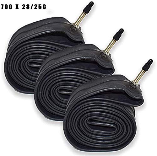 3 Camera Aria Per Bici 700x23/25C - Valvola Dritta - Per MTB E City Bike - Gomma Resistente - Foto 11
