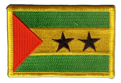 Flaggenfritze Banderas Parche Santo Tomé y Príncipe Bandera Patch + Gratis Pegatinas Cover