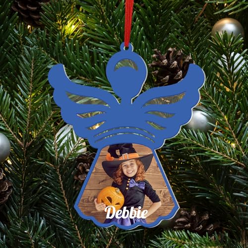 2024 Adorno Navideño de Acrílico Personalizado con Foto, Decoración para Árbol de Navidad, Colgante con Ambiente Navideño Personalizado, Regalos Navideños para Familiares, Niños y Amigos