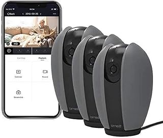 Time2® Olivia Indoor Home Security Cameras (Triple pack) – Plug-in CCTV camera, Pan/Tilt, Auto Tracking, Motion & Sound Detection, Two Way Talk, SD Storage, 30 days free Cloud, Alexa Support