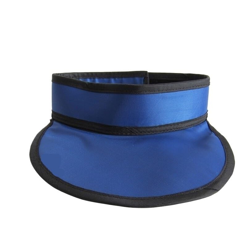 Protezione Tiroide Raggi X Collare Piombato 0,5mmpb per Odontoiatria Radiologia CT Laboratorio Leggero Protettore Tiroideo Unisex Blu(0.5mmpb Large neckline)