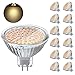 Lampadine LED GU5.3, HFCDL MR16 Faretti a Led 12v, 4W Equivalenti 50W Lampada Alogena, Bianco Caldo 3000K, Non-Dimmerabile, 12 Pezzi