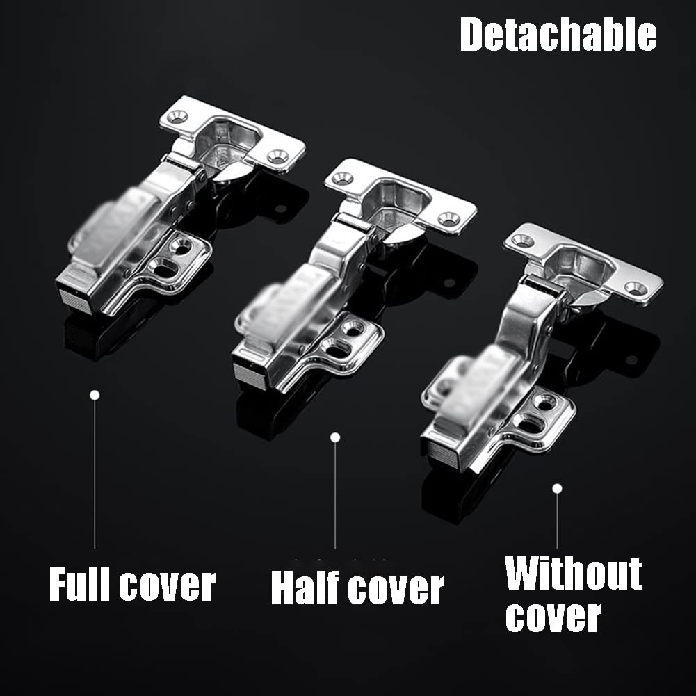 Cerniere con Chiusura Ammortizzata Cerniere per armadi Cornice Frontale Cerniere per Porte dell'Armadio con Chiusura Ammortizzata silenziose Sovrapposizione con ammortizzatori in Metallo INC