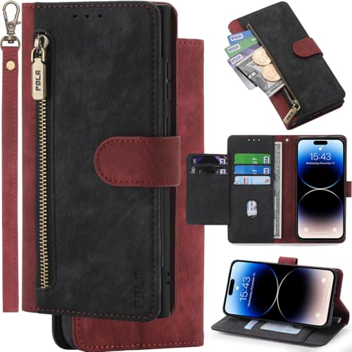 Samsung Galaxy S24FE ���U�[�d�b�P�[�X �E�H���b�g�A�J���[�u���b�N�X�^�C�� �t�H���I�t���b�v�J�o�[ �W�b�p�[�|�P�b�g�A����h�~���w�J�[�h�X���b�g �L���b�V���z���_�[ �t�H�g�o�b�O�A���C�o�b�N���A���X�g�X�g���b�v