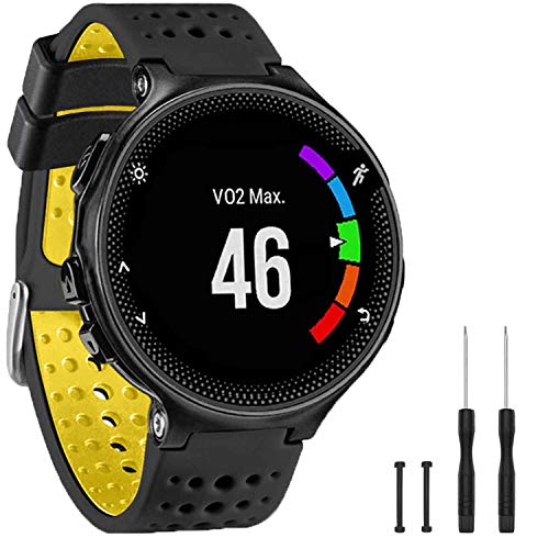 Image of Band Compatible with Garmin Forerunner 235, Soft Silicone Replacement Watch Band Strap Wristband for 220 /230 /235 /620 /630 /735XT /235 Lite Smart Watch for Women Men