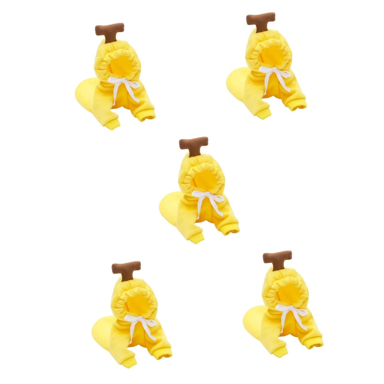 Kisangel 5pièces Pull à Capuche pour Chien Vêtement Hiver pour Moyen Chien Sweat-Banana pour Animaux Confort Optimal Et Facile à Porter pour Photos