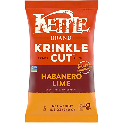 Image of Kettle Brand Potato Chips Krinkle Cut Habanero Lime, 8.5 Oz