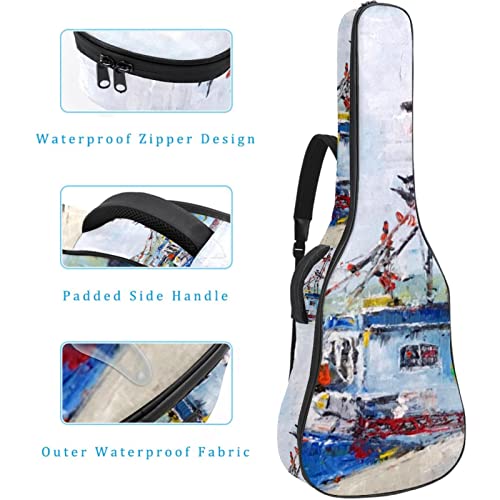 Housse de transport étanche pour guitare avec bandoulière réglable Motif artistique pour femme, Multicolore 04, 42.9×16… - Les Beatles, Paul McCartney, John Lennon, RIngo Starr, George Harrison Housse de transport étanche pour guitare avec bandoulière réglable Motif artistique pour femme, Multicolore 04, 42.9x16… – Image 5