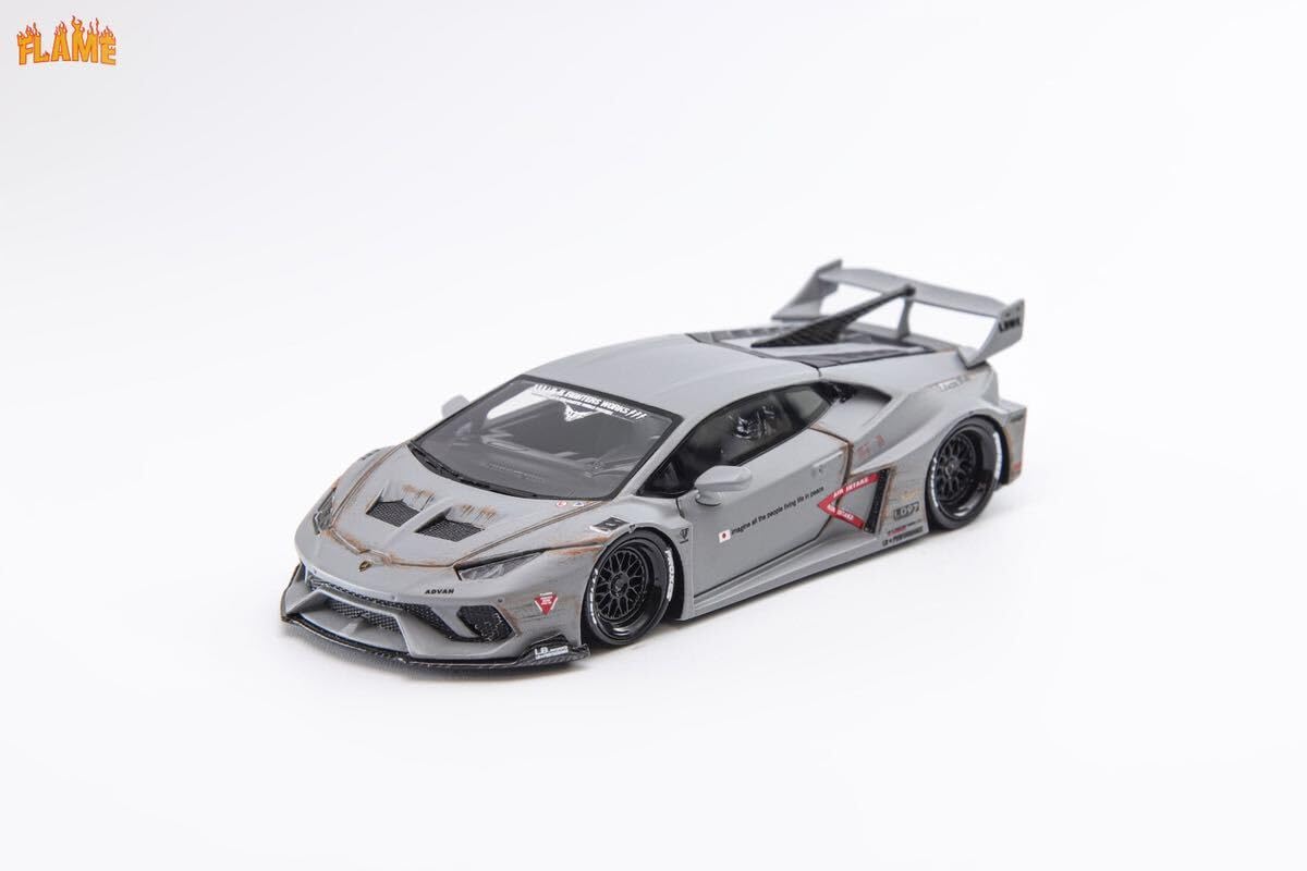 Amazon | 1/64 flame LBWK ランボルギーニ ウラカン GT LP610 グレー