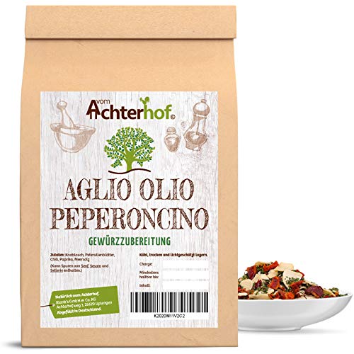 100g Aglio Olio e Peperoncino Gewürz Gewürzmischung grob scharf Spaghetti al Olio