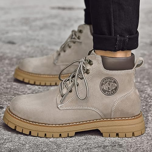 Men's Boots Hiking Boots for Men Casual Boots Comfortable Work Short Boots Outdoor Water-resistant Chukka Boots4