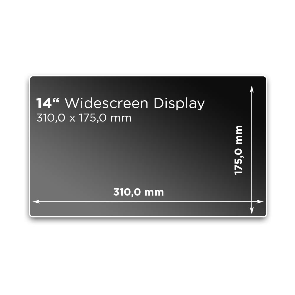 14.0" AntiSpy – Filtro Privacy per schermo portatile – Pellicola per monitor Laptop – Protezione di luce per gli occhi - Filtri Privacy per notebook - Atacco rapido – Accessori o adesivi per computer