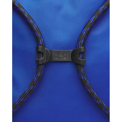 Image of Under Armour Unisex Hustle Sackpack, (400) Royal /Black /Metallic Silver, One Size Fits Most