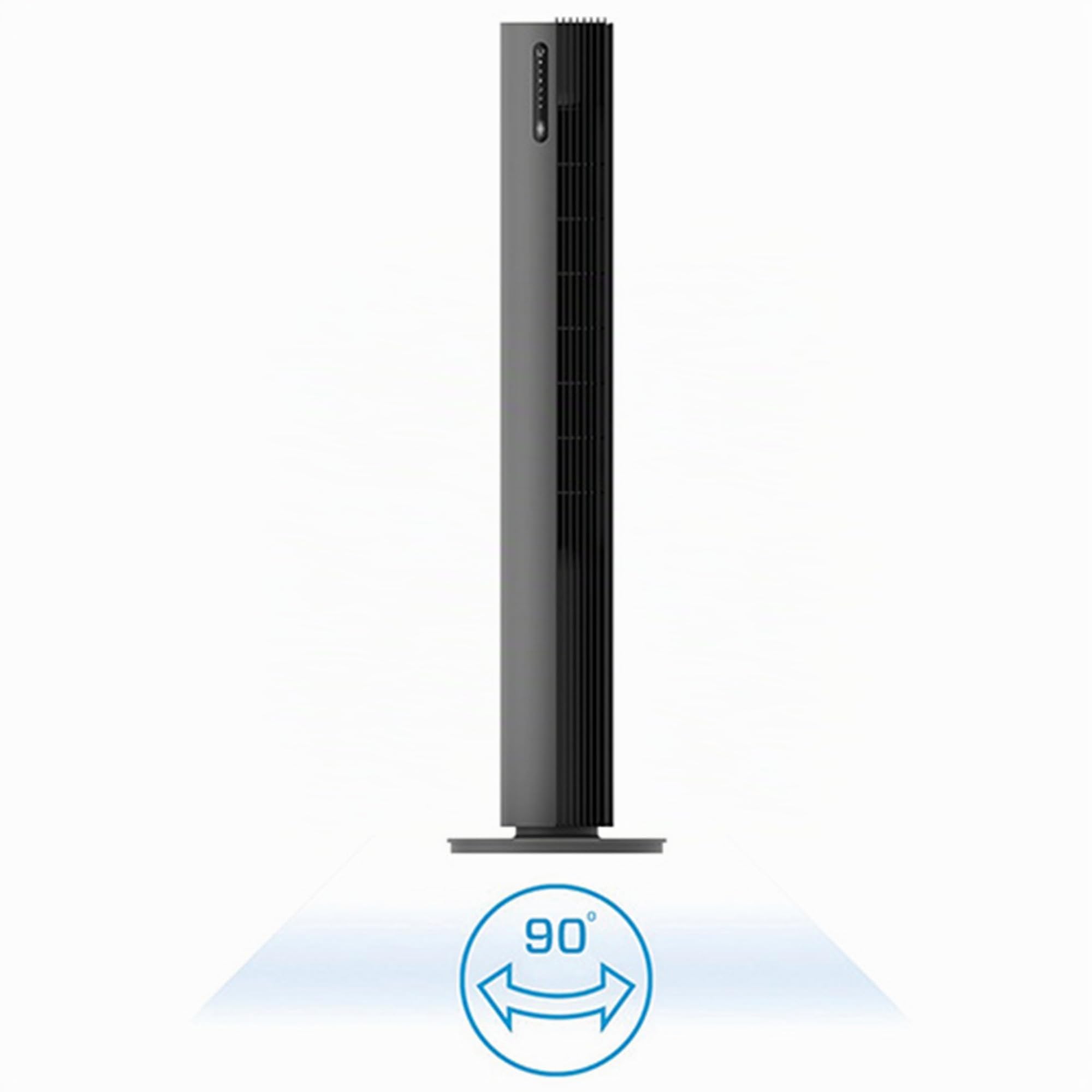 Clean Air Optima CA-407G Smart - Ventilateur tour de luxe - Débit d'air jusqu'à 500m³/h - Oscillation 90º - Filtre anti-poussière pour un air pur et frais - Commande smartphone