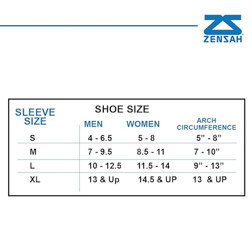 Zensah Plantar Fasciitis Ankle Sleeves, Medium, Black #TOP5