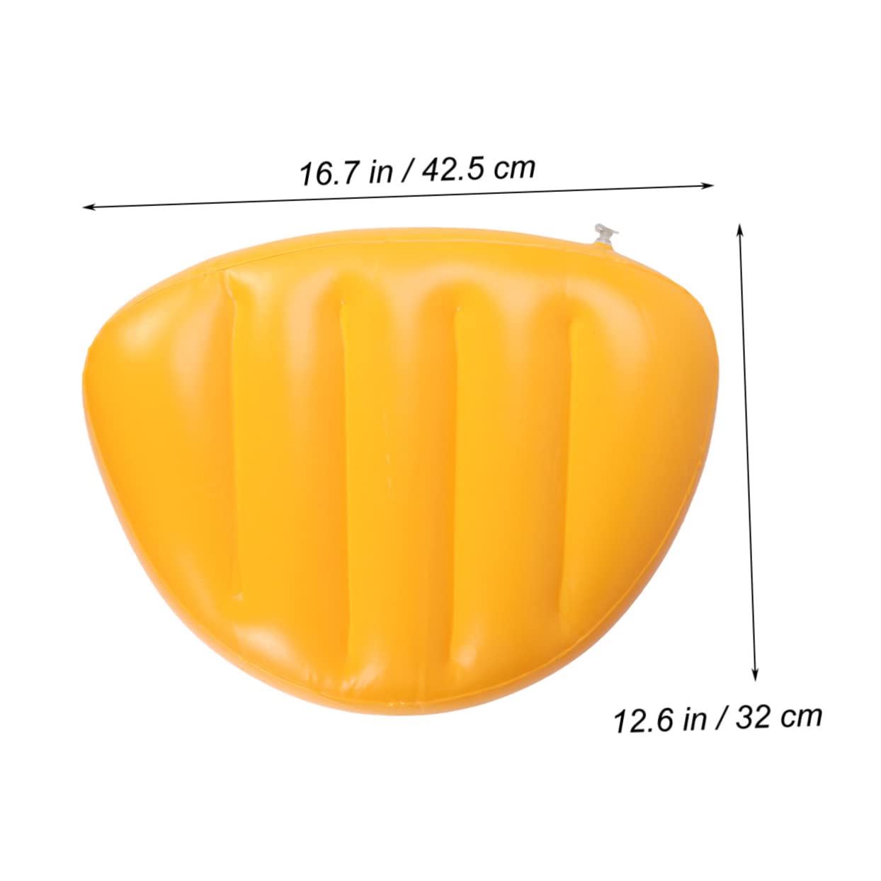 VANZACK PVC Fishing Seat Cushion Kayak Seat Cushion Boat Seat Pad PVC Seat Cushion Gel Seat Pad Inflatable Seat Cushion Canoe Seat Outside Cushions Fishing Seat Pad PVC Fishing Pad Yellow
