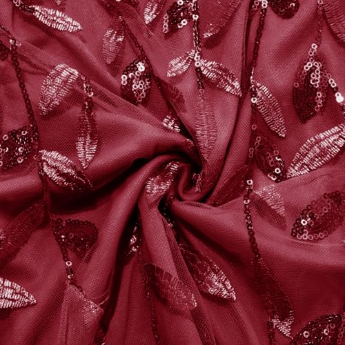Image of Pinup Fashion Plus Size Formal Dresses - Evening Gowns Wedding Sequin Embroidery V-Neck Prom Long Dress
